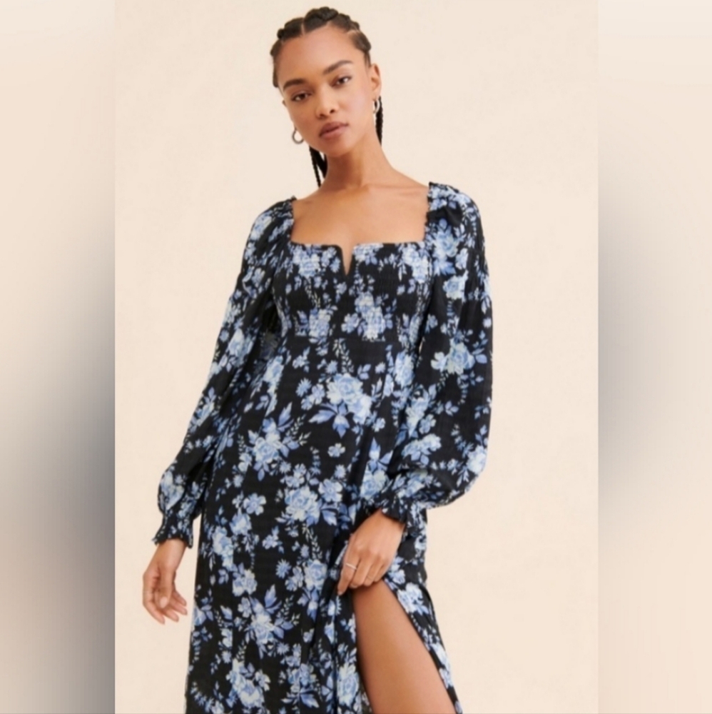 NWT Free People Floral Midi Dress